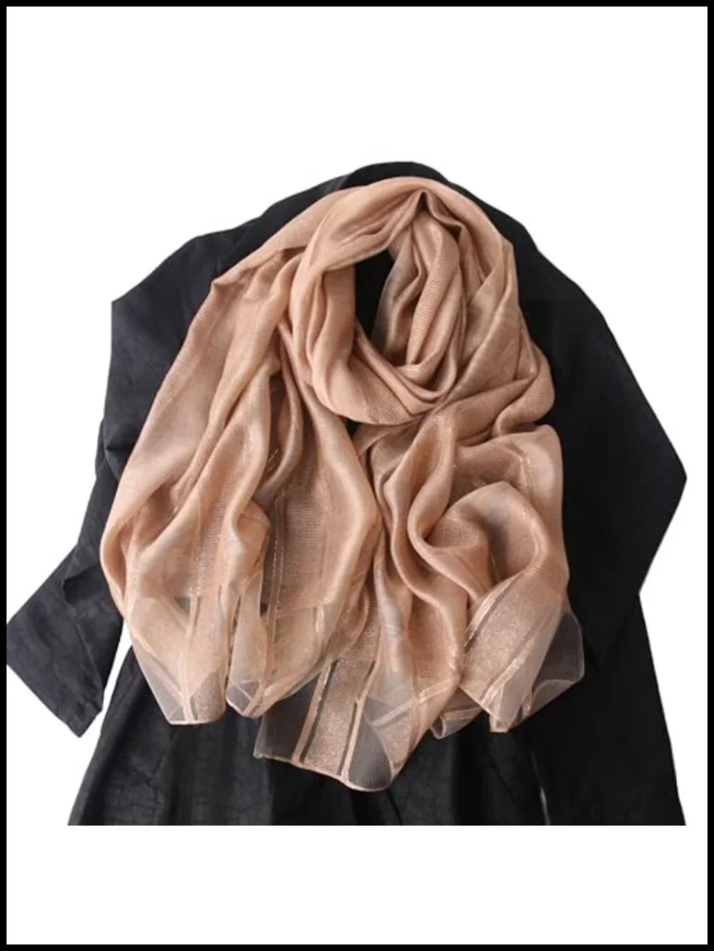Wool Silk Scarf Elegant Soft Shawl Wrap for Weddings